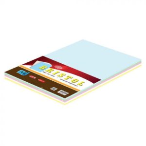 FIS Bristol Paper A4, 180gsm Assorted Colors (100 Sheets) – FSBI180A4ASST