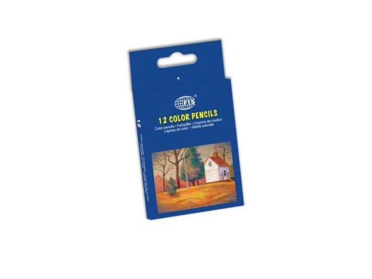 FIS Color Pencil 12 Colours, Half Size [FSCK11120]