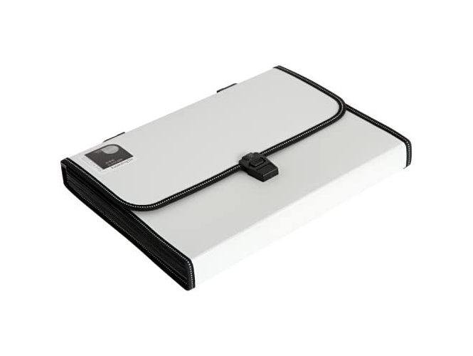 Deli 5559 A4 Expanding File Twin Colour 12 Pockets with Handle - Image 2