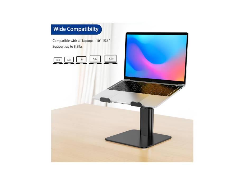 NewProject_35_b94b6e71-fb22-495c-8b3b-287a8c9282dd.jpg BESIGN LSX6N Adjustable Laptop Stand Black alternate product view 3