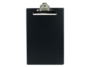 FIS PVC Jumbo Clip Board F-S Size, Black