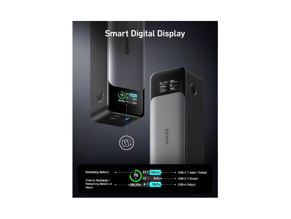 Anker 737 Power Bank PowerCore 24K, 24000mAh alternate product view 4