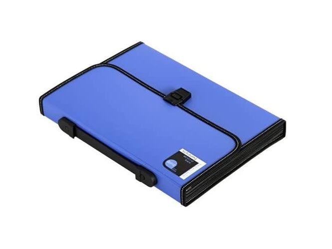 Deli 5559 A4 Expanding File Twin Colour 12 Pockets with Handle - Image 4