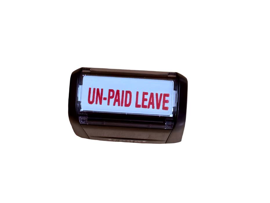 Trodat Printy 4911 Office Text Stamps UN-PAID LEAVE / Red alternate product view 2