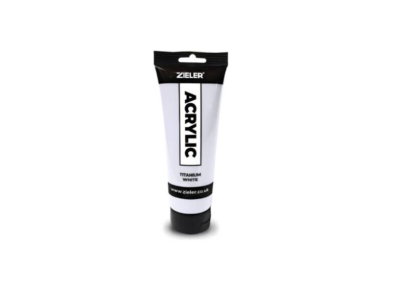 Zieler Premium Acrylic Paint (120ml Tubes) – Titanium White