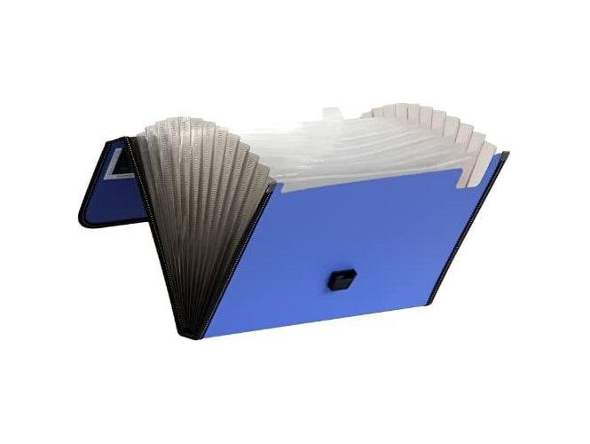 Deli 5559 A4 Expanding File Twin Colour 12 Pockets with Handle - Image 3