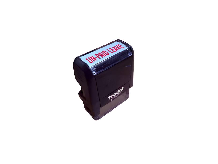Trodat Printy 4911 Office Text Stamps UN-PAID LEAVE / Red alternate product view 1