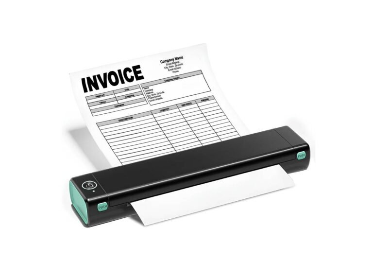 Phomemo M08F A4 Portable Thermal Printer, Bluetooth Printer Compatible with Phone & Laptop