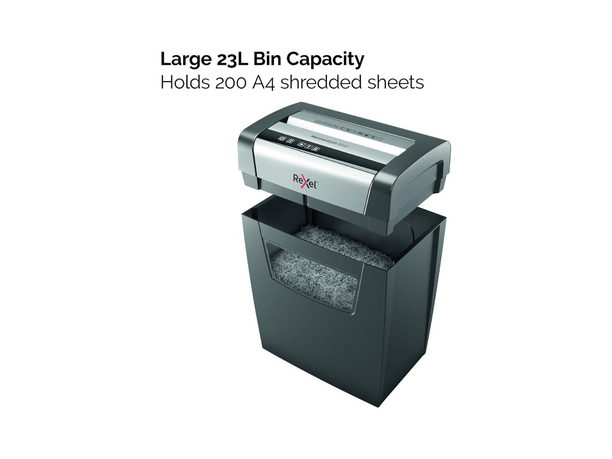 Rexel Momentum X312 Cross Cut Paper Shredder - Image 3