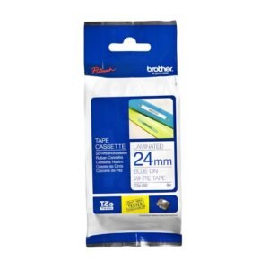 Brother P-touch 24mm TZ-253 Laminated Tape, 8m, Blue on White