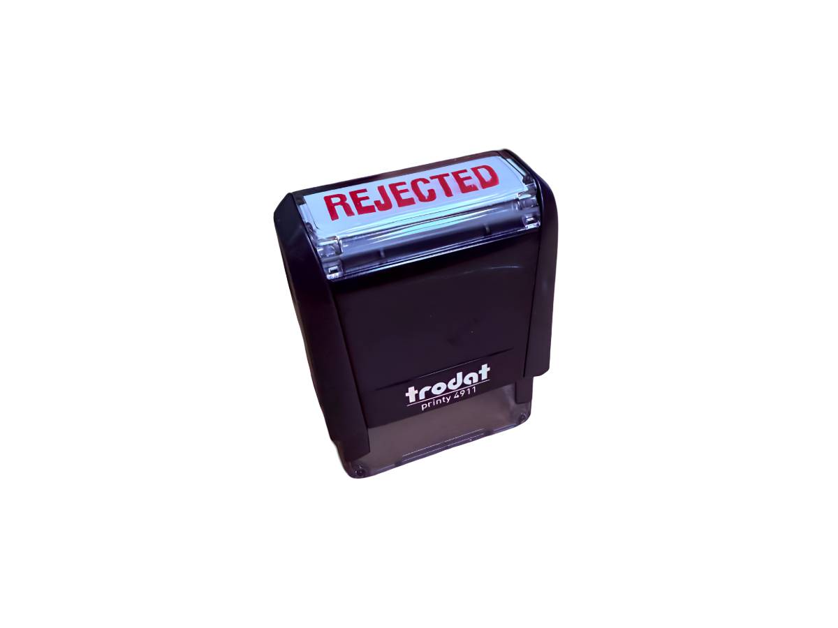 Trodat Printy 4911 Office Text Stamps REJECTED / Red alternate product view 1