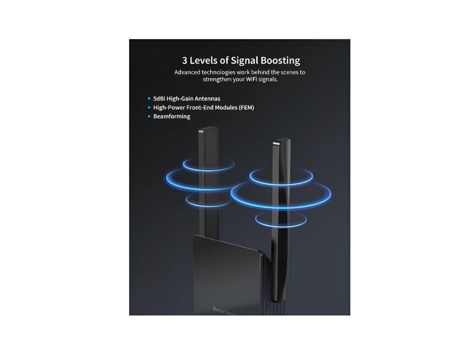 BrosTrend AX3000 WiFi 6 extender alternate product view 3