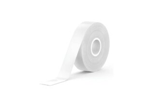 SUPVAN Thermal Label Tape, E10/E16 Labels Paper, Continuous Label Tape 0.59in x 19.68in, Waterproof Labels Suitable for Home, Office, School (White)