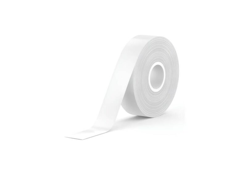 SUPVAN Thermal Label Tape, E10/E16 Labels Paper, Continuous Label Tape 0.59in x 19.68in, Waterproof Labels Suitable for Home, Office, School (White)