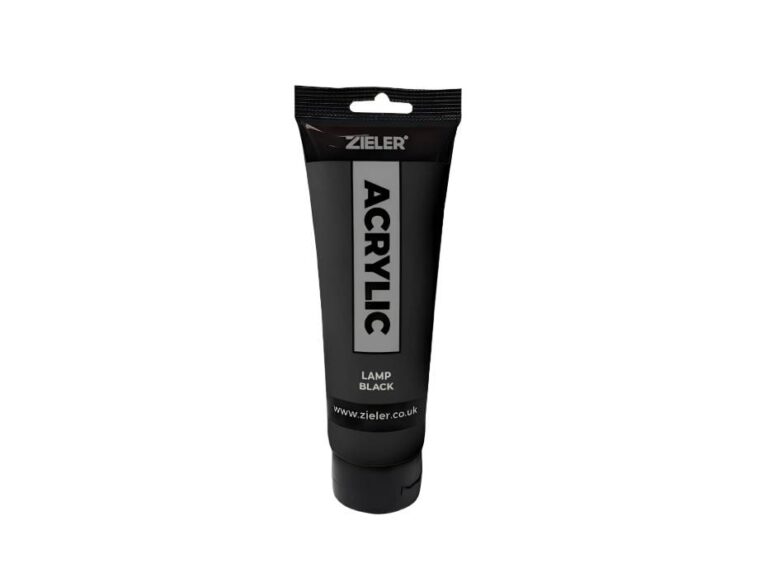 Zieler Premium Acrylic Paint (120ml Tubes) – Lamp Black
