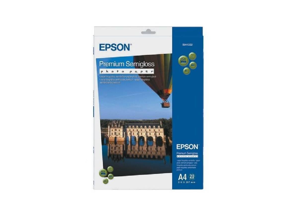 Epson S041332 Premium Semigloss Photo Paper A4 20 Sheets - Image 1