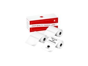 Phomemo 50 × 30mm Black-on-White Labels, 3 Rolls
