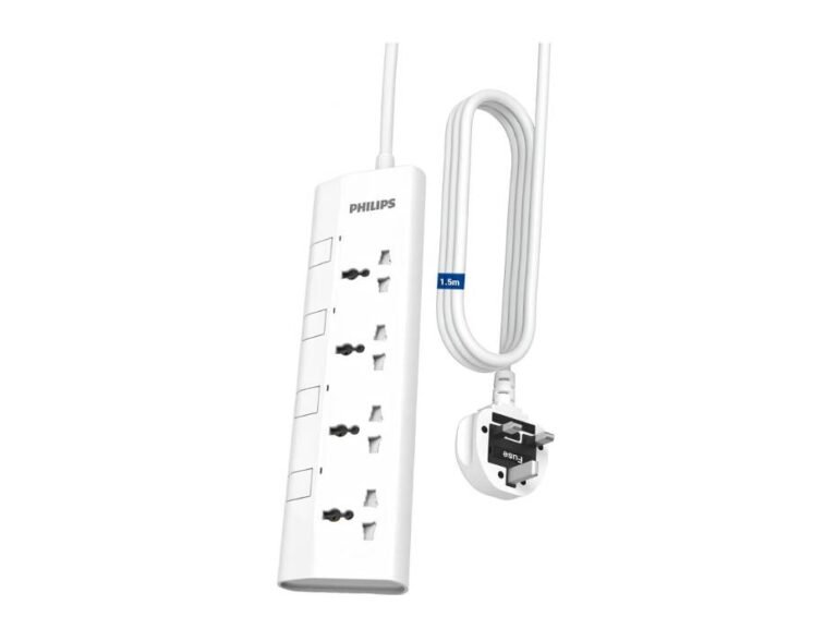 Philips 4-Way Extension Cord, 1.5m or 3m
