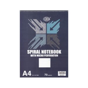 FIS Top Spiral Pad A4, 56gsm 70 Sheets Line Ruled