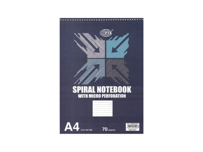 FIS Top Spiral Pad A4, 56gsm 70 Sheets Line Ruled