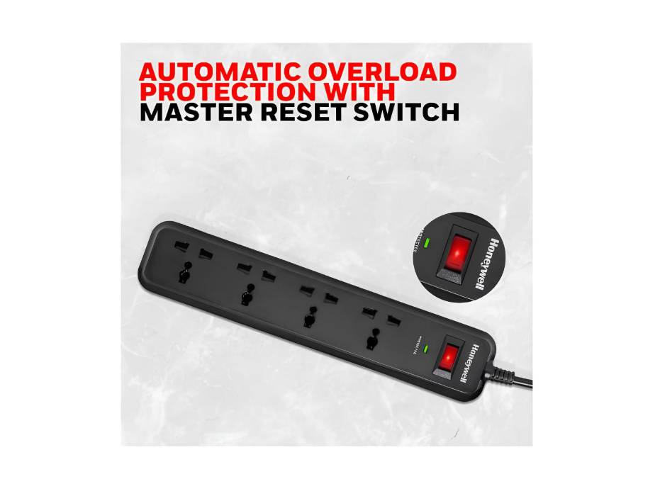 Honeywell 4-Socket Surge Protector, 2m alternate product view