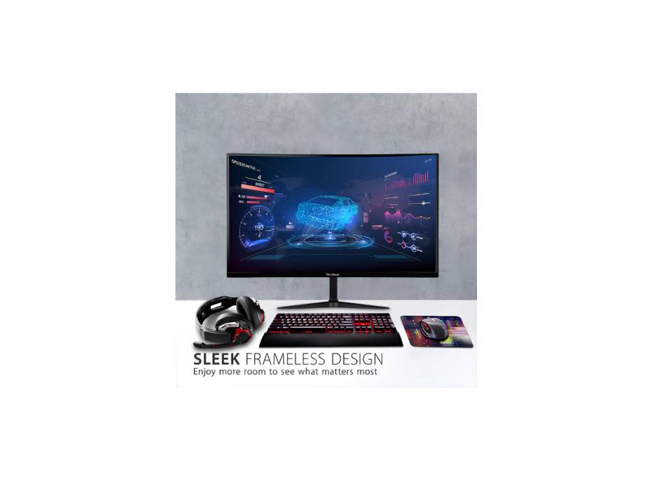 ViewSonic VX2718 gaming monitor rear connection view