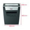 Rexel Momentum X312 Cross Cut Paper Shredder - Thumbnail Image 4