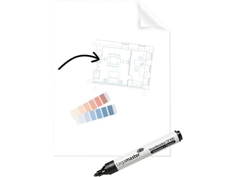 Legamaster Magic Chart, Clearboard Foil, Size: 60x80cm, 25 Sheets+1 marker 7-159300