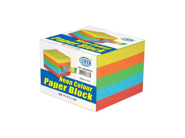 FIS Paper Cube Colored without Gum 9x9x7cm