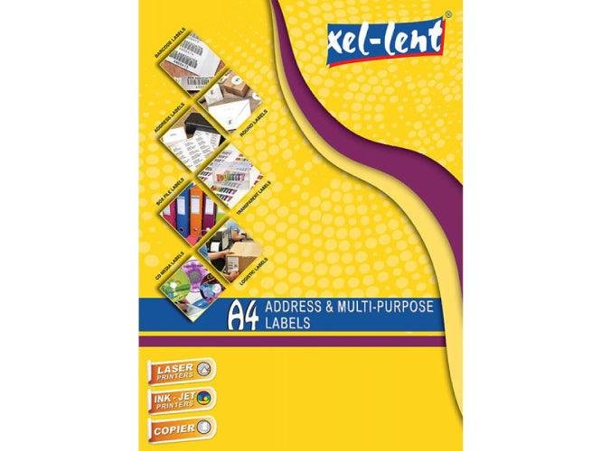 Xel-lent 44 Labels/Sheet, Rounded Corners, 48 x 25.4 mm, 100 Sheets/Pack - Image 2