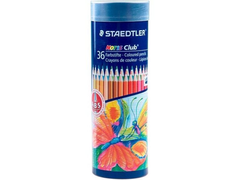 Staedtler 144 Noris Club Colouring Pencils – Cylinder, Assorted (Set of 36)