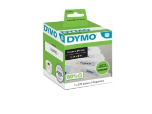DYMO (99017) Suspension File Labels, White Paper, 50 x 12 mm, [220 Labels/Roll]