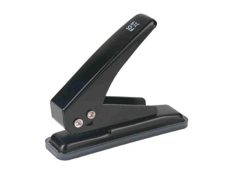 FIS Single Hole Puncher, 20 Sheets Capacity