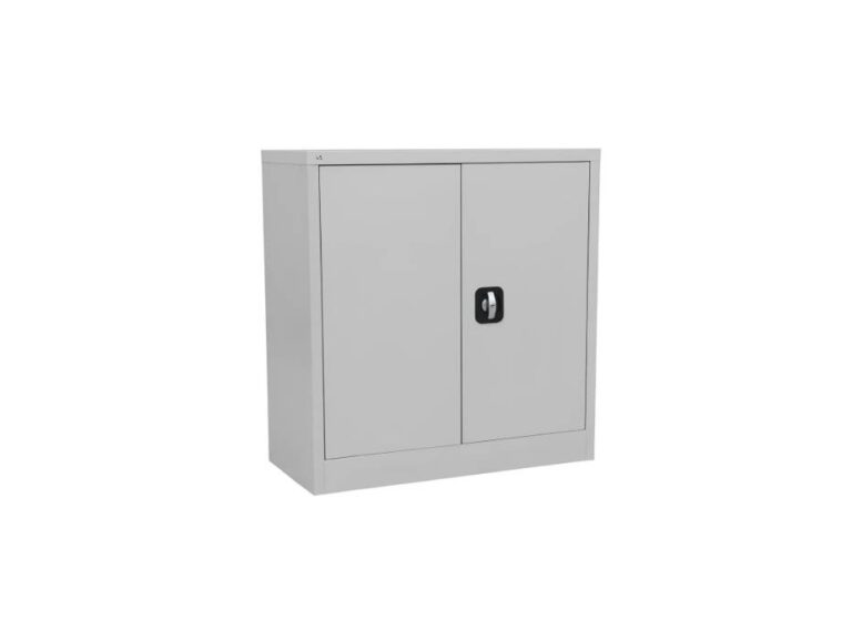 RIGID Office Cupboard Low Height, Steel Filing Cupboard, Cabinet with Shelves Storage Compartment
