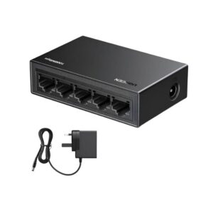 UGREEN Ethernet Switch 5-Port Gigabit Desktop Network Splitter, with 5 X RJ45 Port Support 10/100/1000Mbps