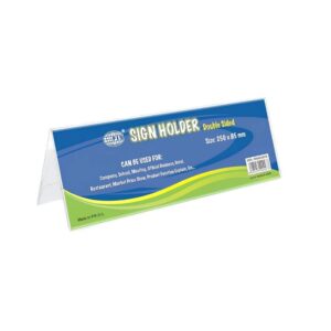 FIS FSNA250x85N A-Shape Acrylic Sign Holder, 250 × 85mm