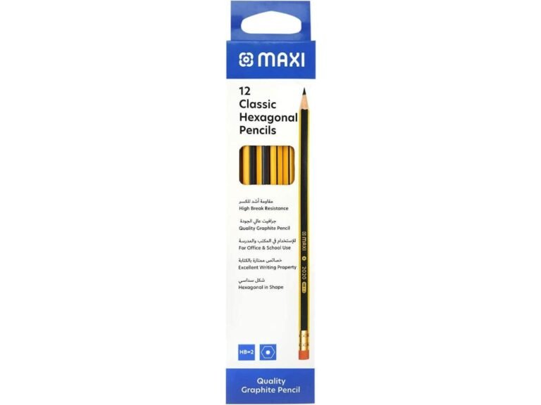Maxi HB Pencil with Eraser Tip 12/box