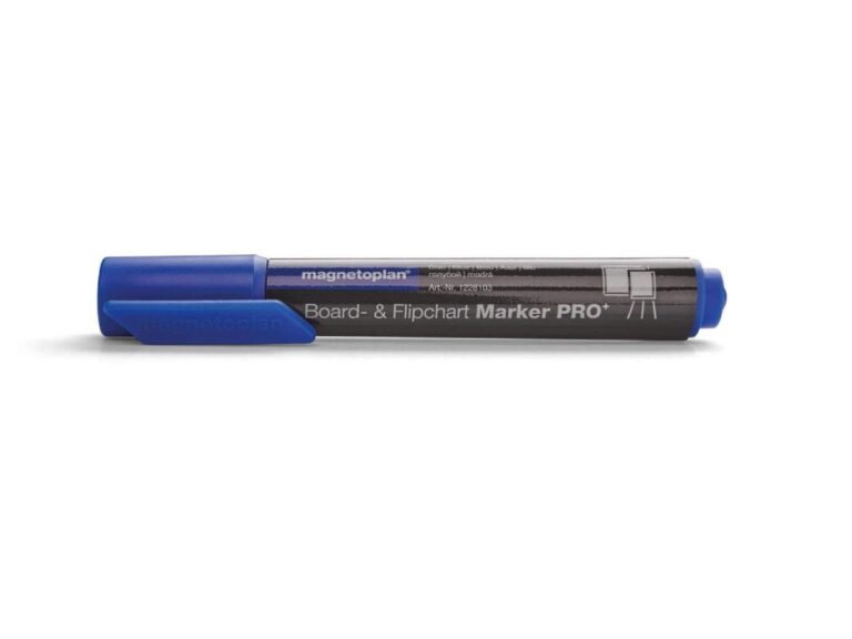 Magnetoplan COP 1228103 Dry Erase White Board Marker, Blue (Pack of 4)