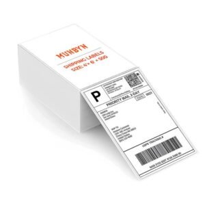 MUNBYN 4 × 6-Inch Fanfold Thermal Labels 500 Pack