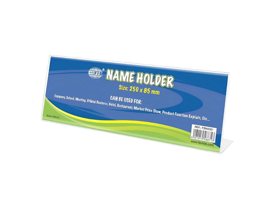 NewProject_48_b563069c-e42b-4145-99a6-5497d5b4cb68.jpg FIS FSNA321N acrylic name holder main view
