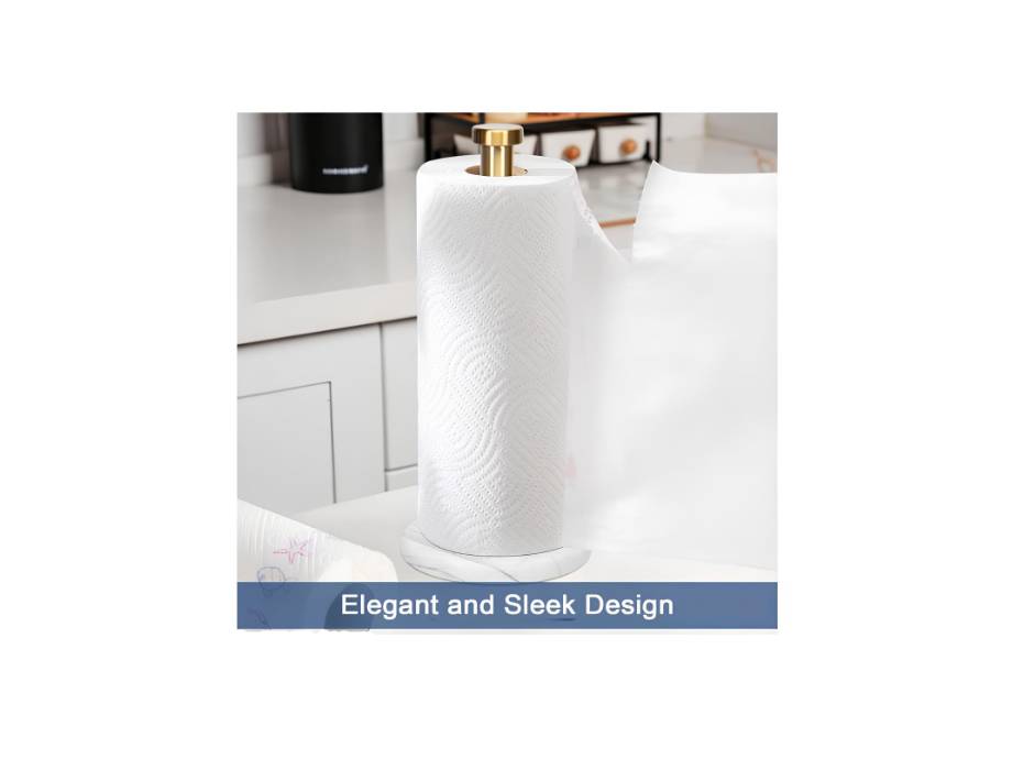 NewProject_48_c5db4d2b-61d2-4ff9-836b-95a31ea7597f.jpg NearMoon Marble Base Kitchen Towel Roll Holder alternate product view 2