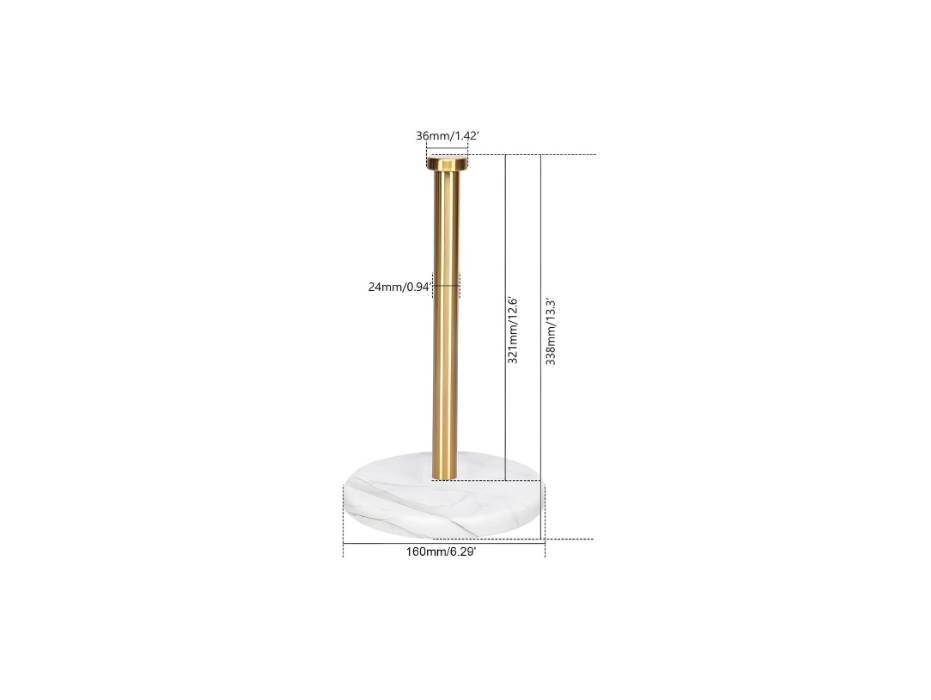 NewProject_49_1db52359-5741-4aa6-9fd8-512f6bd8ff6c.jpg NearMoon Marble Base Kitchen Towel Roll Holder alternate product view 4