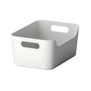 Variera Open Grey and White Storage Box