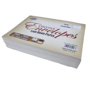 FIS Executive Envelope 114x162mm Camelle Off White 50pcs/pack FSEE1013PBOW50
