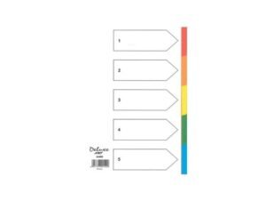 Deluxe Divider Manila Colored A4 5 Tabs