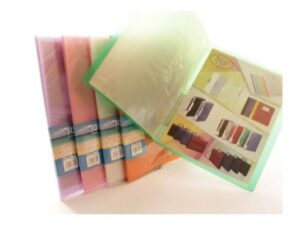 Deluxe Clear Book A4, Assorted Translucent Colors, 10 Pockets