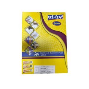 Xel-lent 18 labels/sheet straight corners 70 x 49.21 mm 100sheets/pack