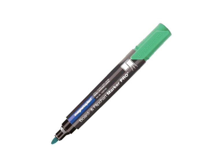 Magnetoplan COP 1228105 Dry Erase White Board Marker, Green (Pack of 4)