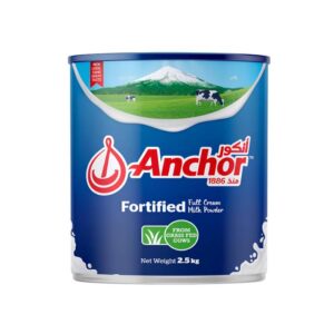 Anchor Full Cream Fortified Milk Powder, 2.5kg Tin