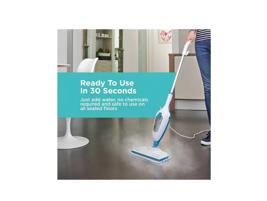 BLACK+DECKER 1300W steam mop alternate product view 2
